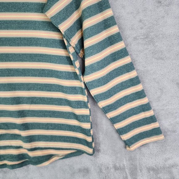 Women's American Eagle Outfitters Shirt Multicolor Striped Long Sleeve Size L - Picture 3 of 10